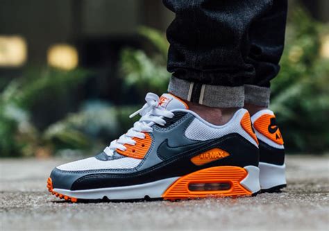 orange nike air max 90